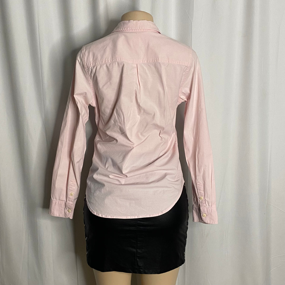 Giordano Women's Slim Cotton Lycra Embroidery Oxford Shirt  Size L
