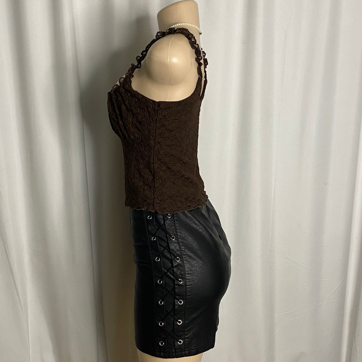 Crinkle Lace Cami Size M