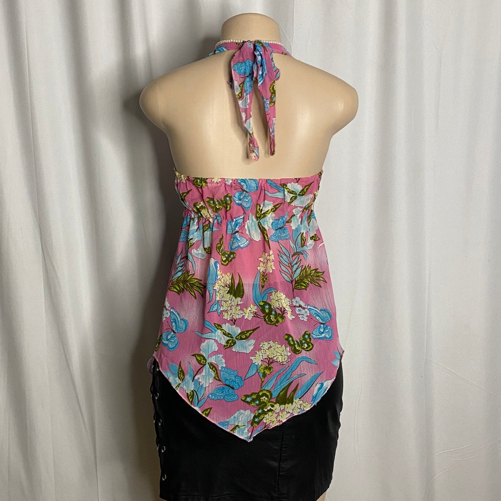 Island Fantasy Halter Babydoll  Size L