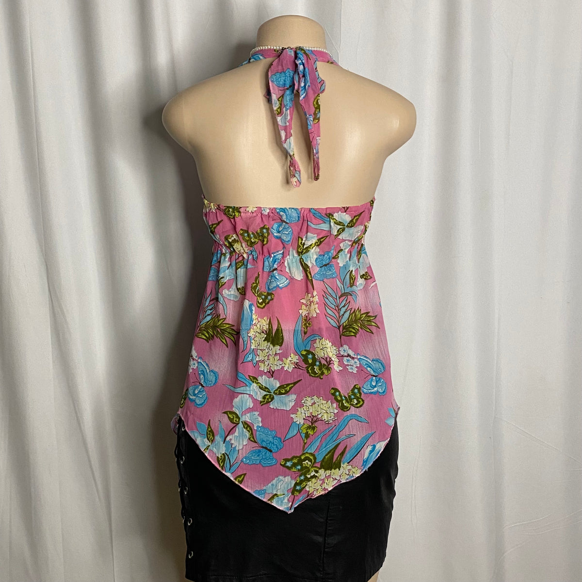 Island Fantasy Halter Babydoll  Size L