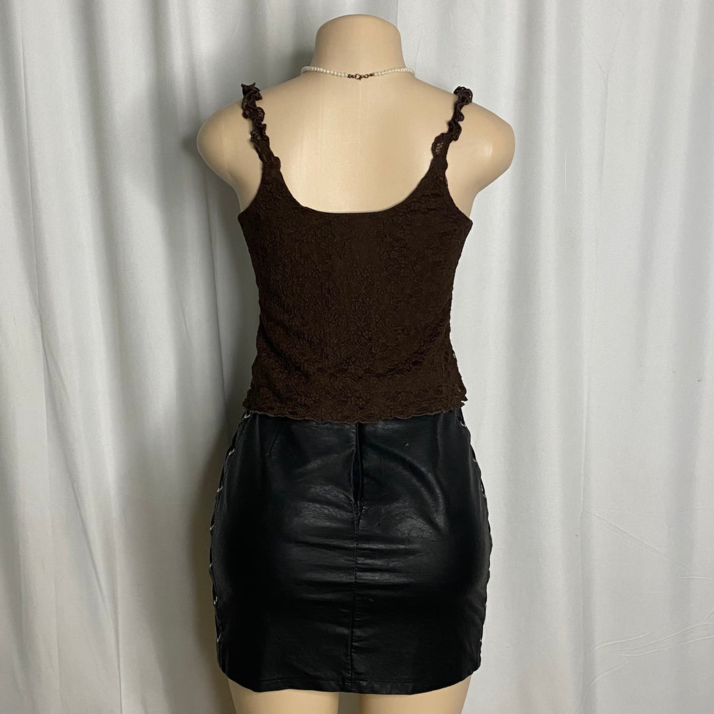 Crinkle Lace Cami Size M
