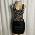 Vintage Y2K Sheer Floral Mesh Tank Top Size S