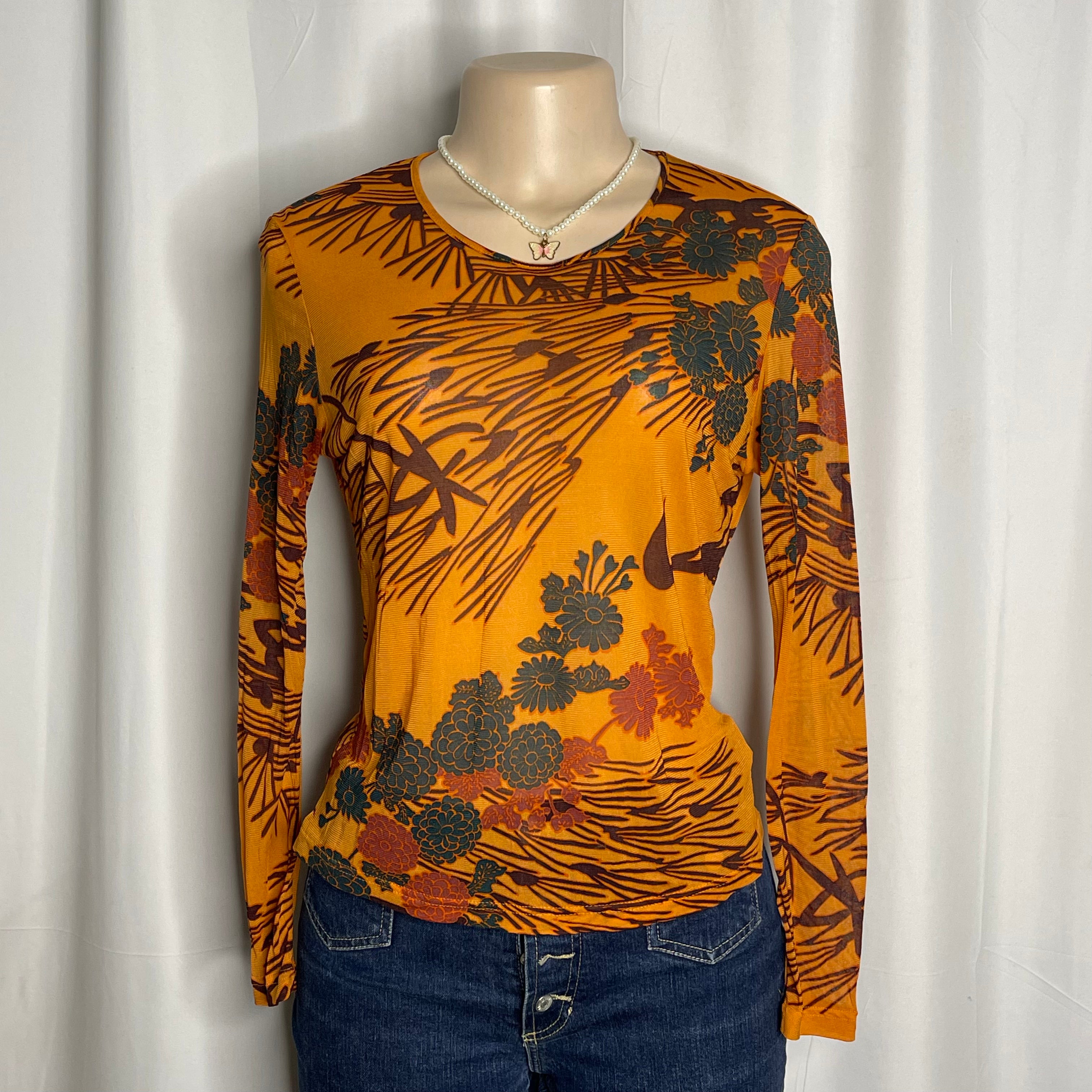 Floral Mesh top
