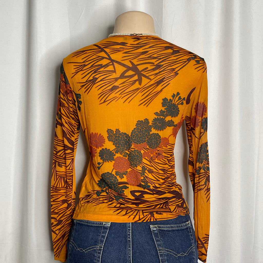 Floral Mesh top