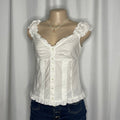 Sleeveless Button Up Blouse