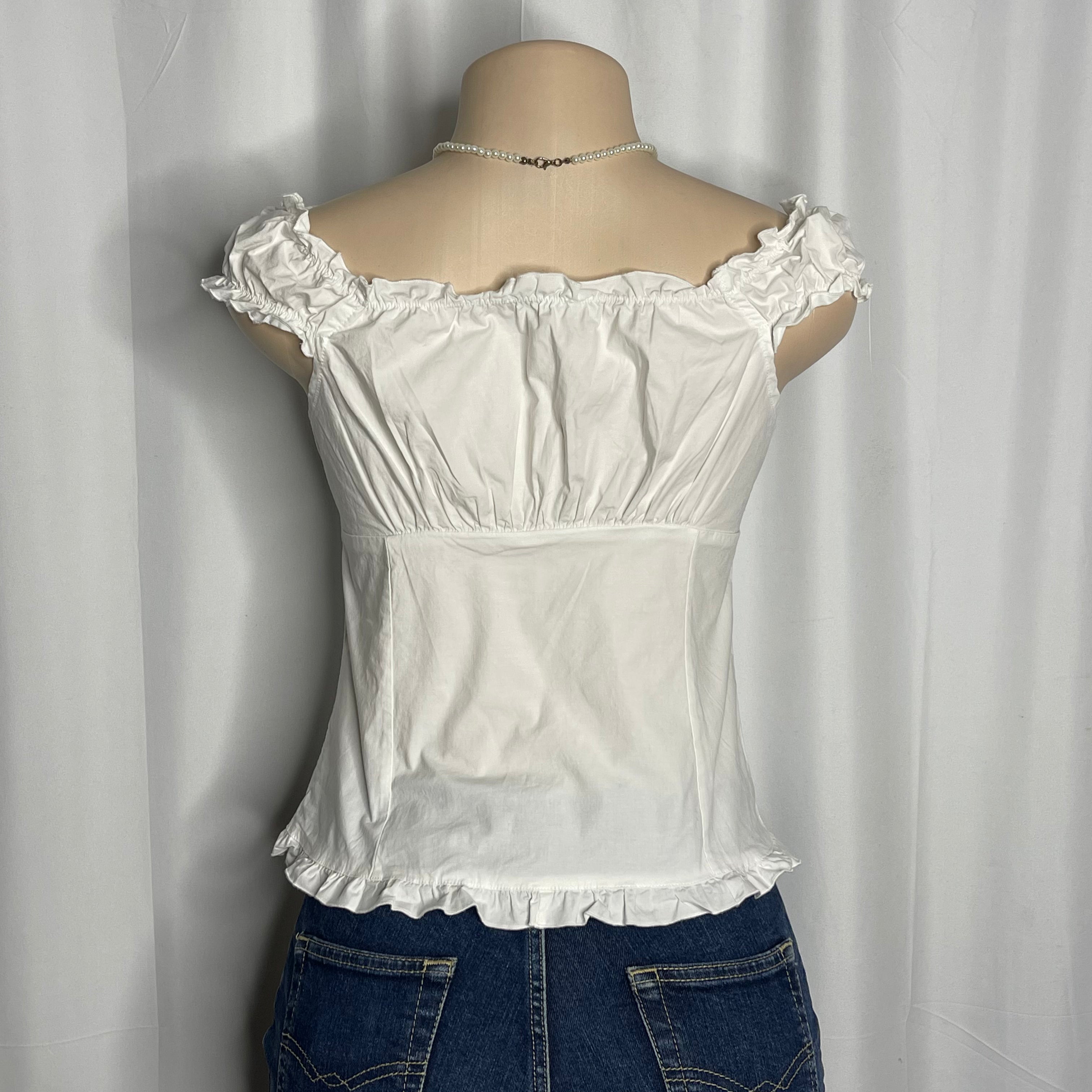 Sleeveless Button Up Blouse