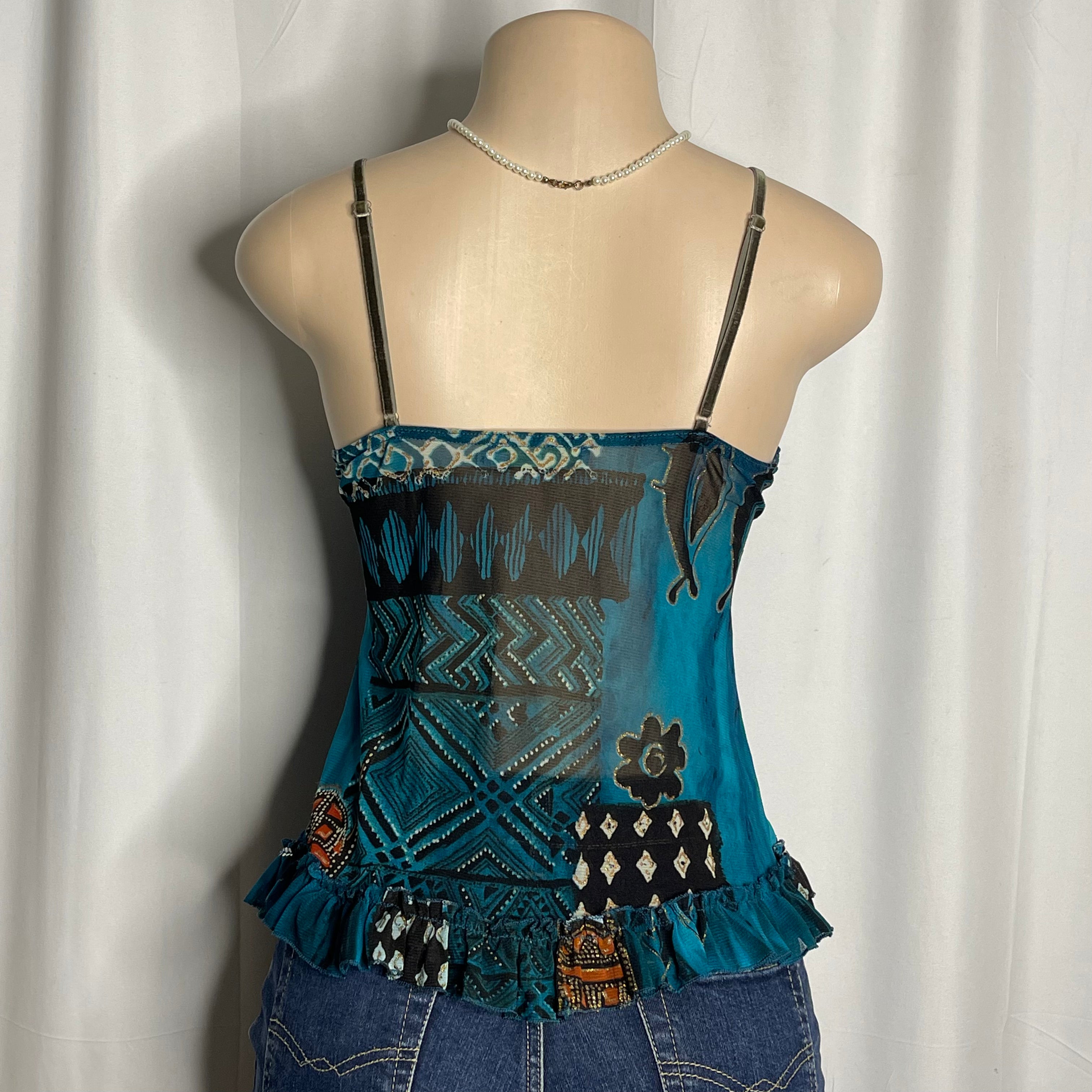 Sequinned/Embroidered Cami Top
