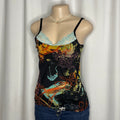 Abstract Multi Colour Print Cami Top