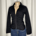 Black Corset Style Long Sleeves Top