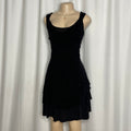 Back Mesh Ruffled Dress