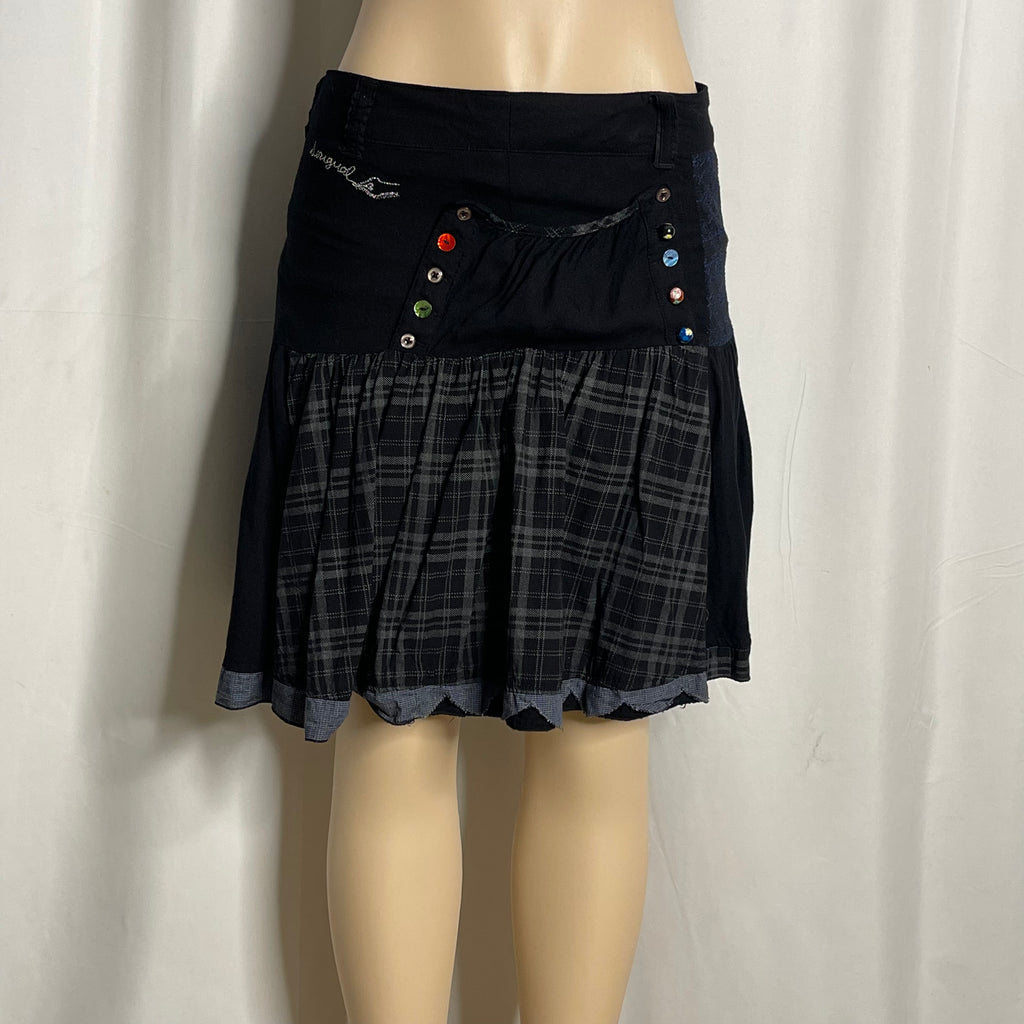 Embroidered Mini Skirt