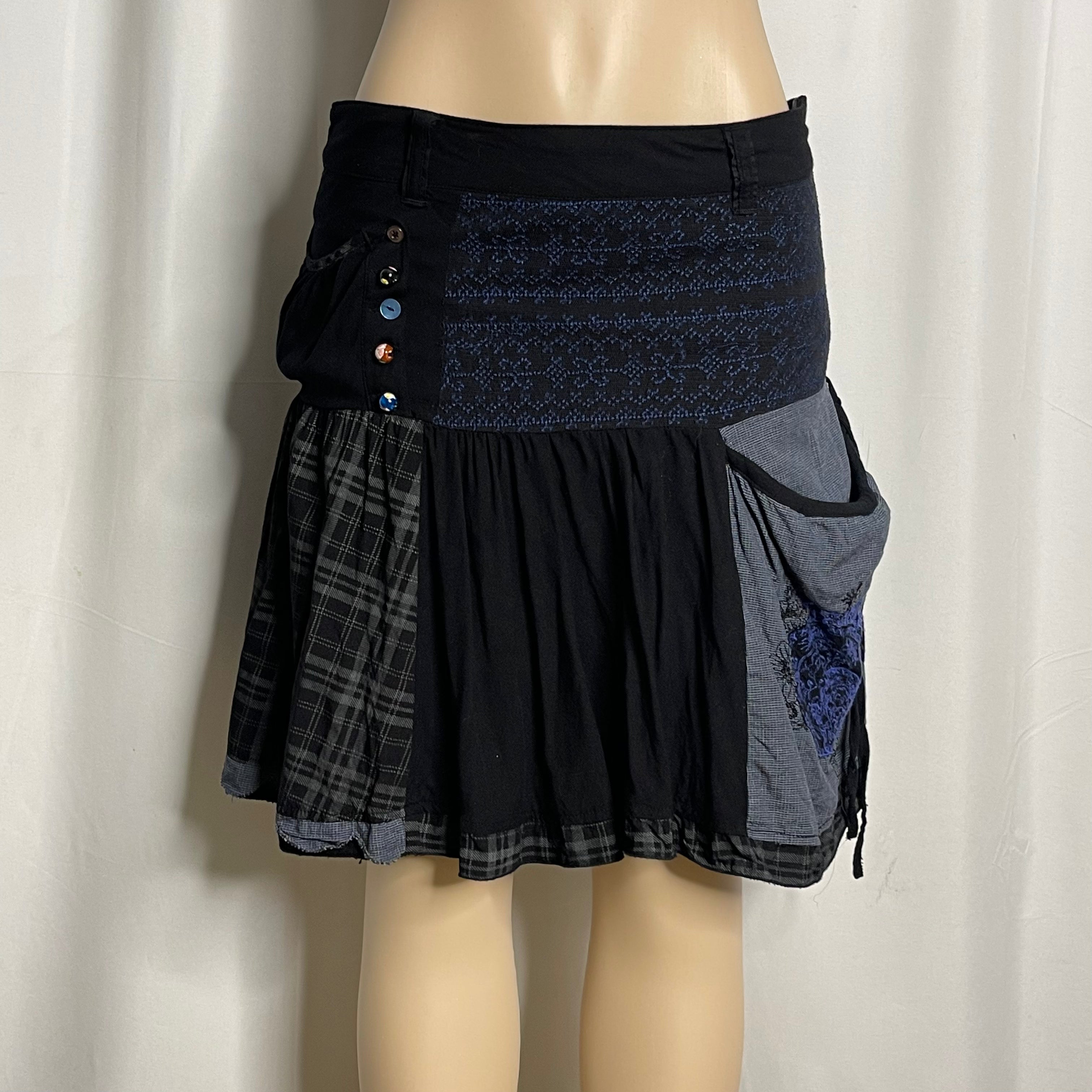 Embroidered Mini Skirt