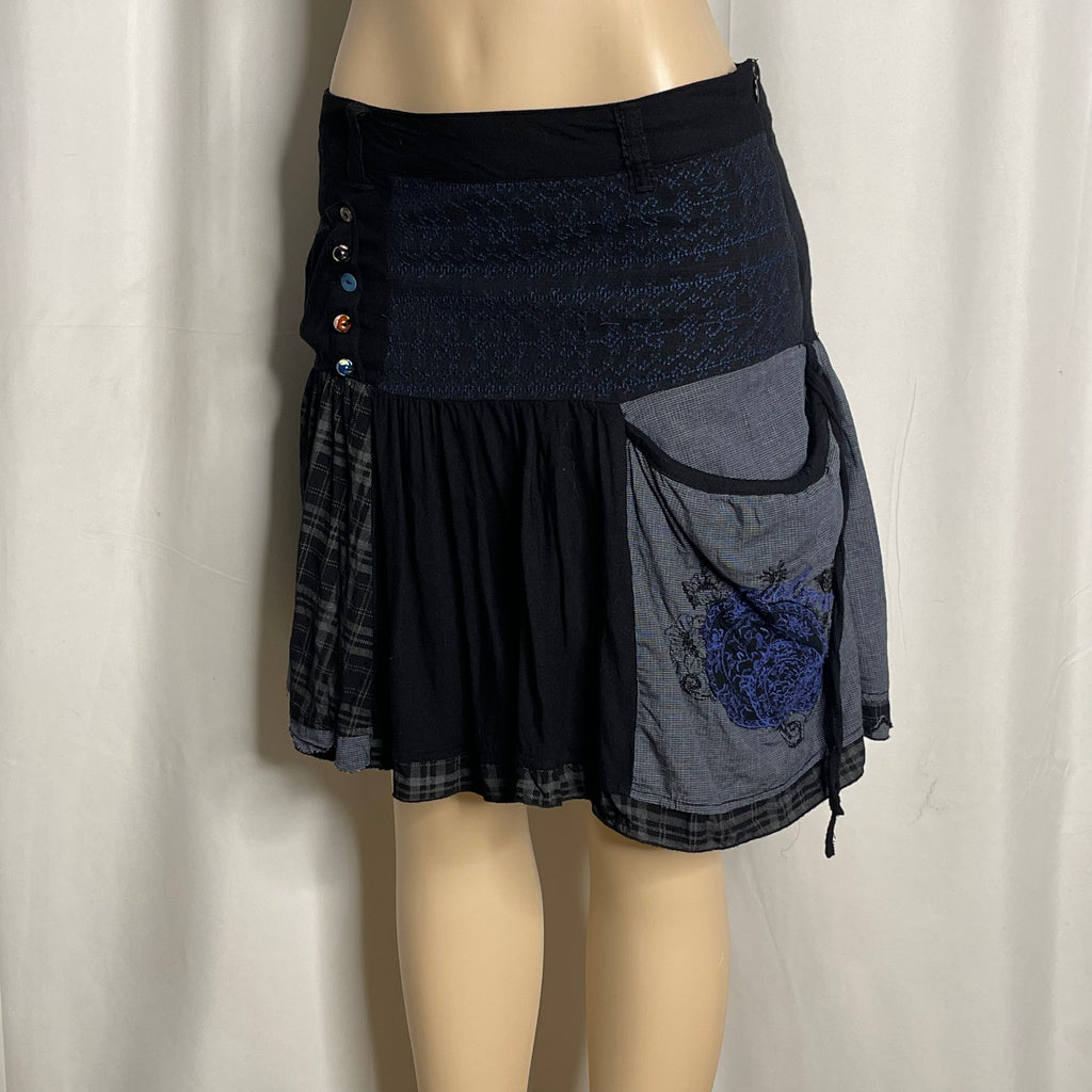 Embroidered Mini Skirt
