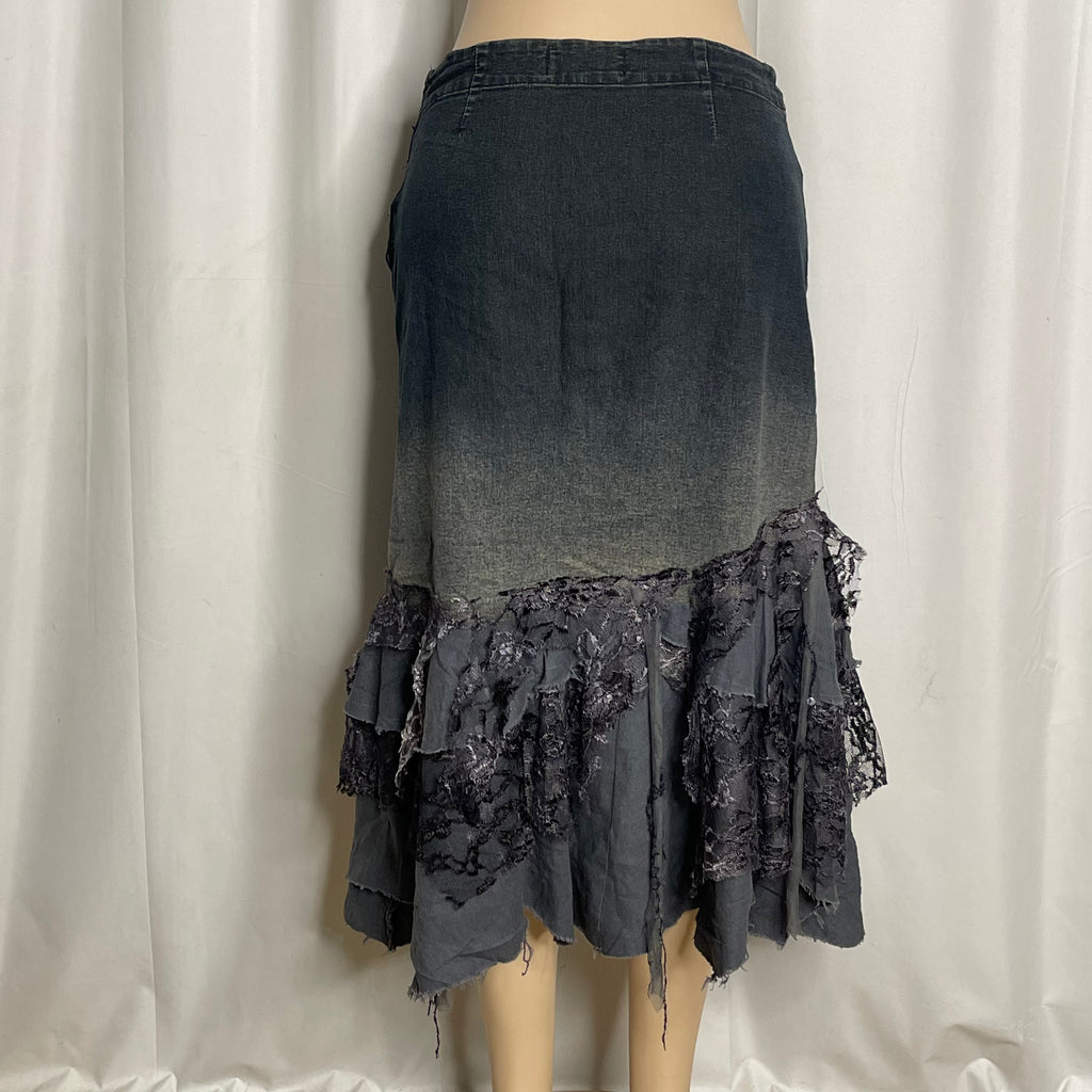 Up cycled Denim Skirt