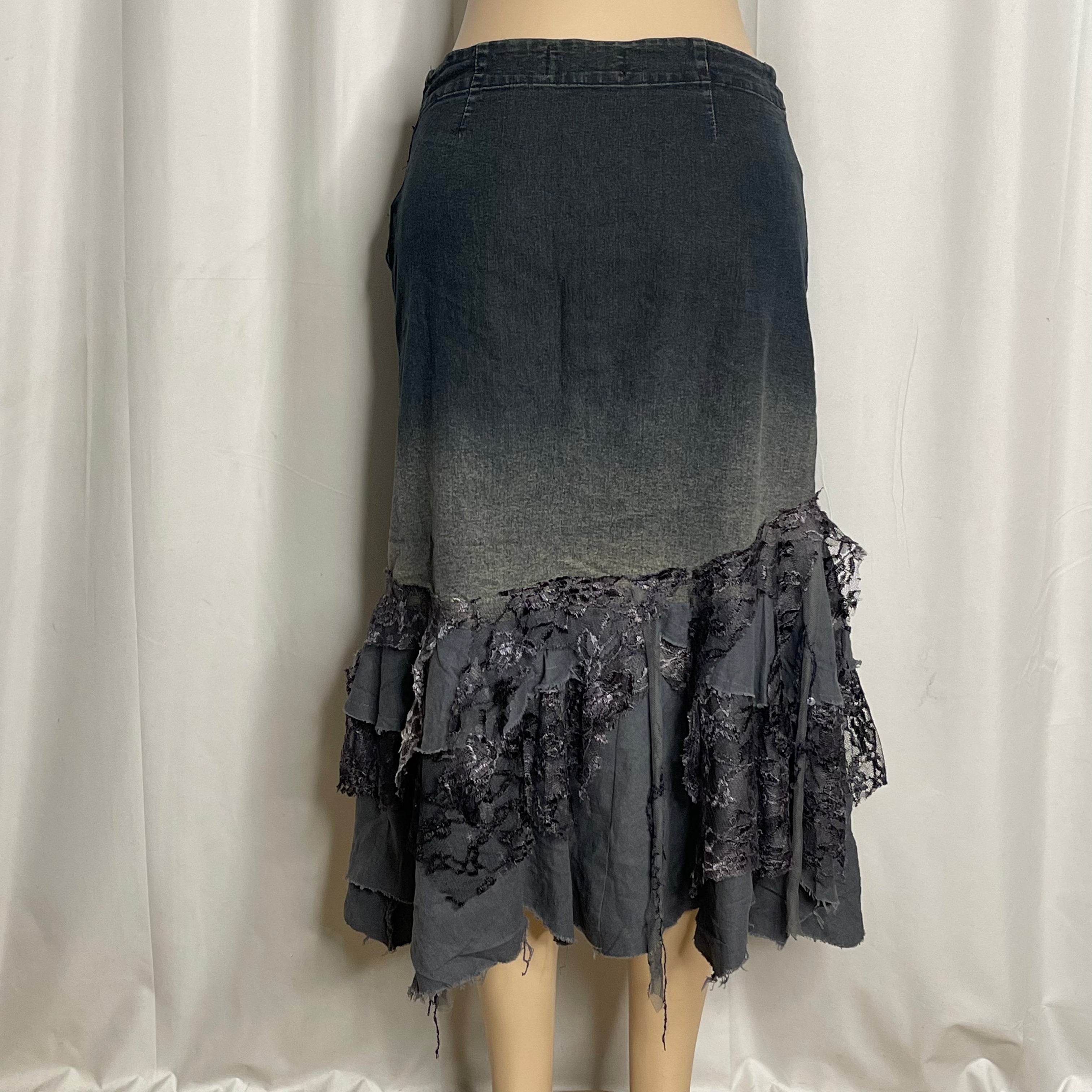 Up cycled Denim Skirt