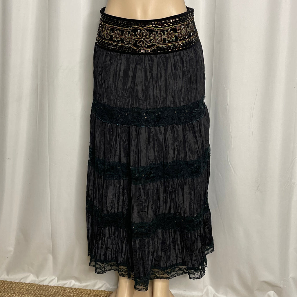 Sequinned Maxi Skirt