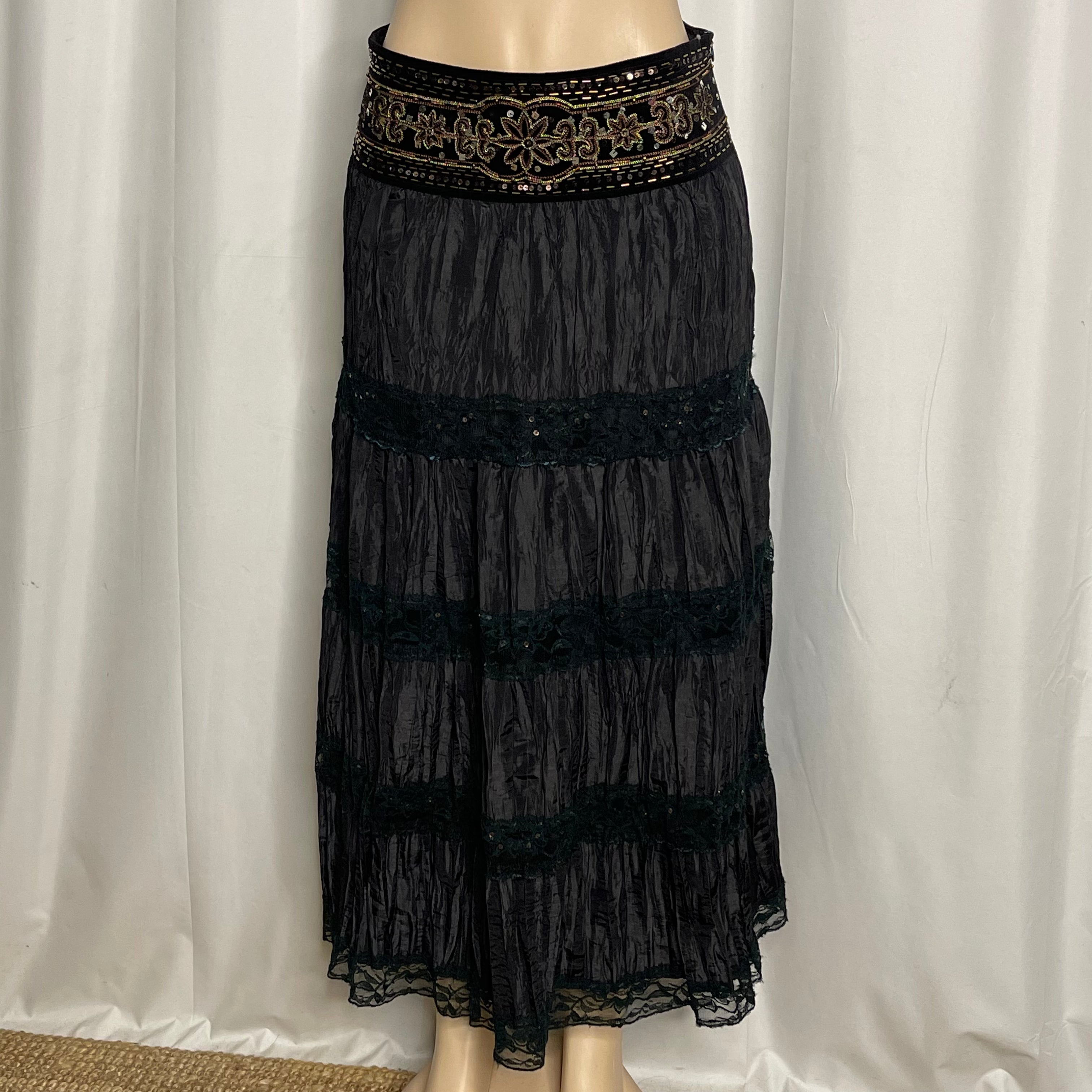 Sequinned Maxi Skirt