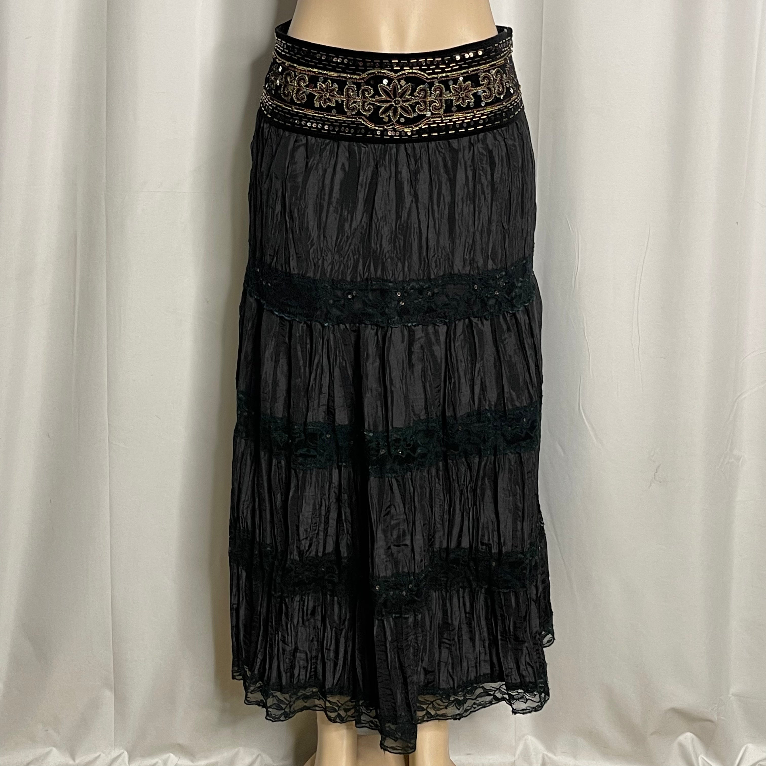 Sequinned Maxi Skirt