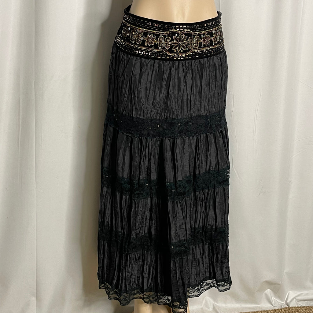 Sequinned Maxi Skirt