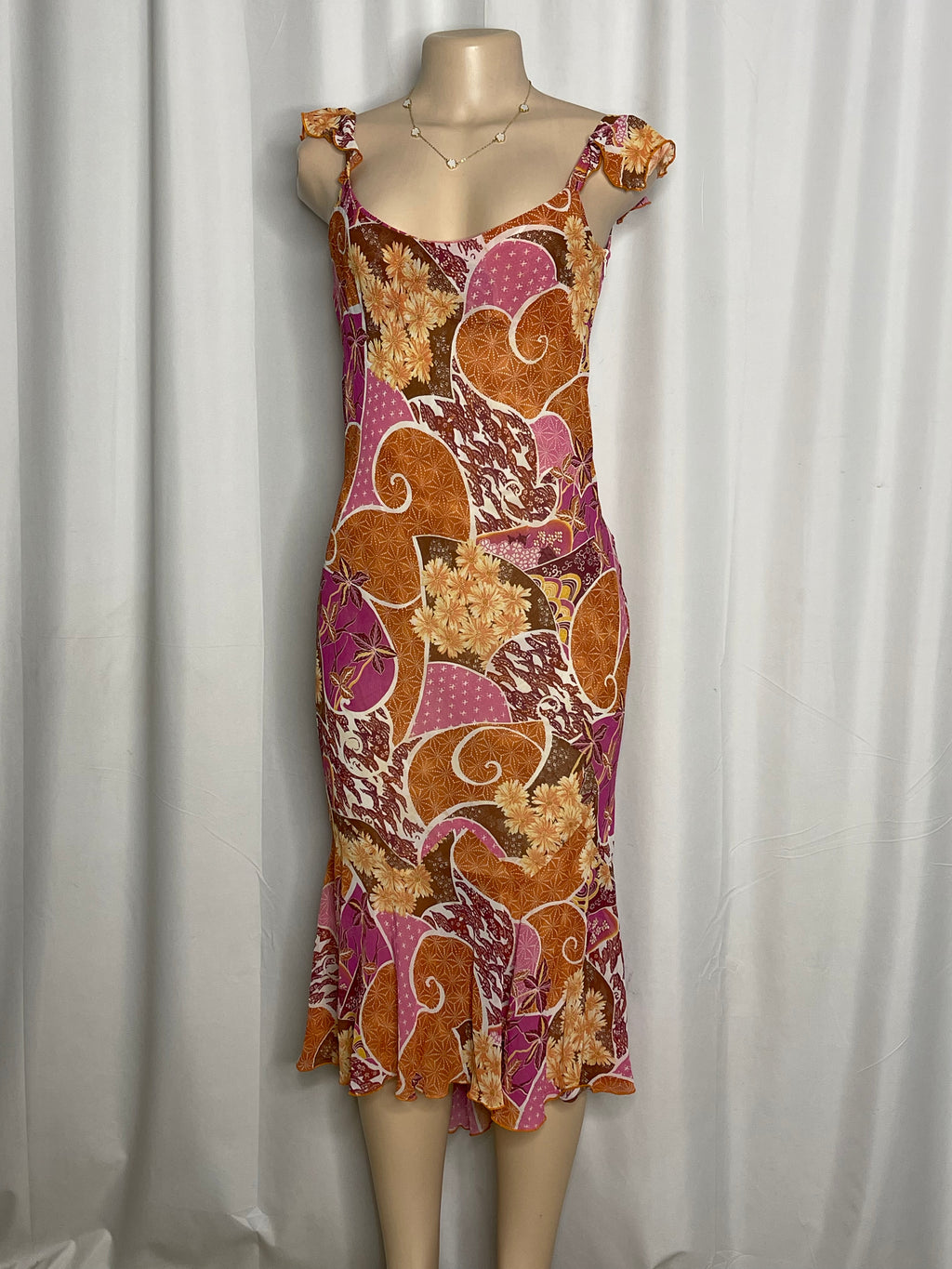 Vintage 90's boho floral maxi dress