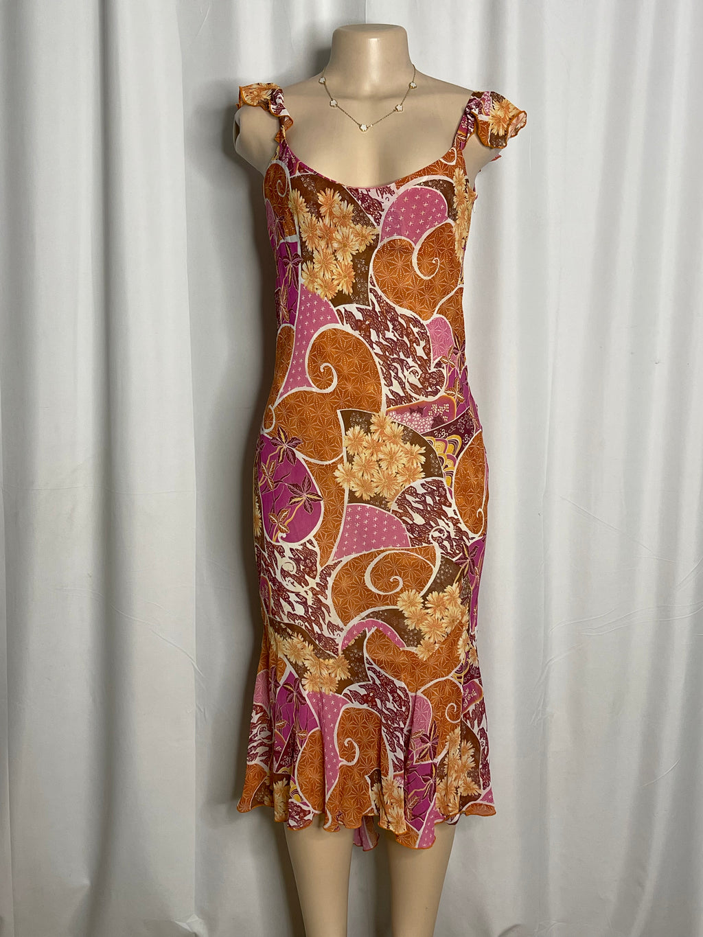 Vintage 90's boho floral maxi dress