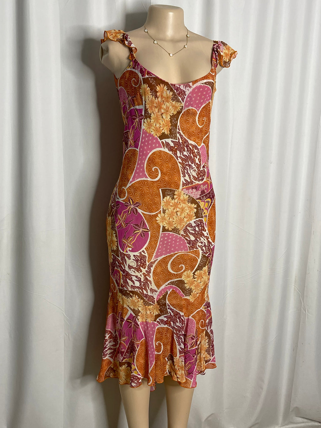 Vintage 90's boho floral maxi dress
