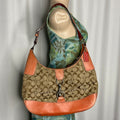 Hamptons signature canvas hobo bag