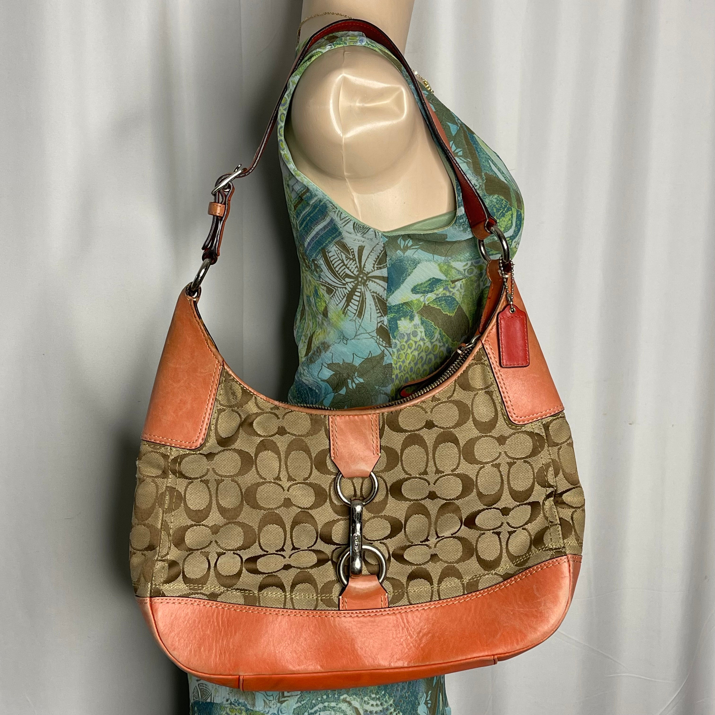 Hamptons signature canvas hobo bag