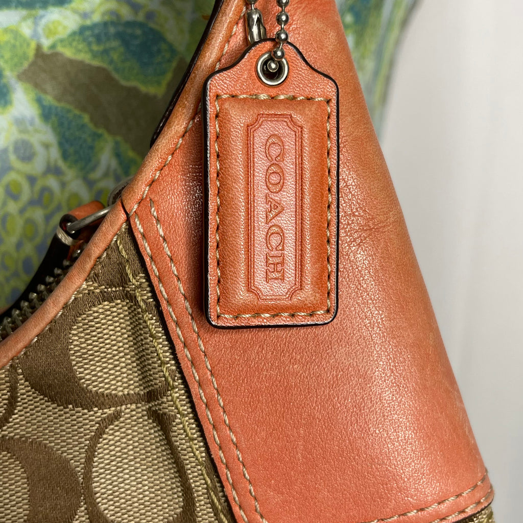 Hamptons signature canvas hobo bag