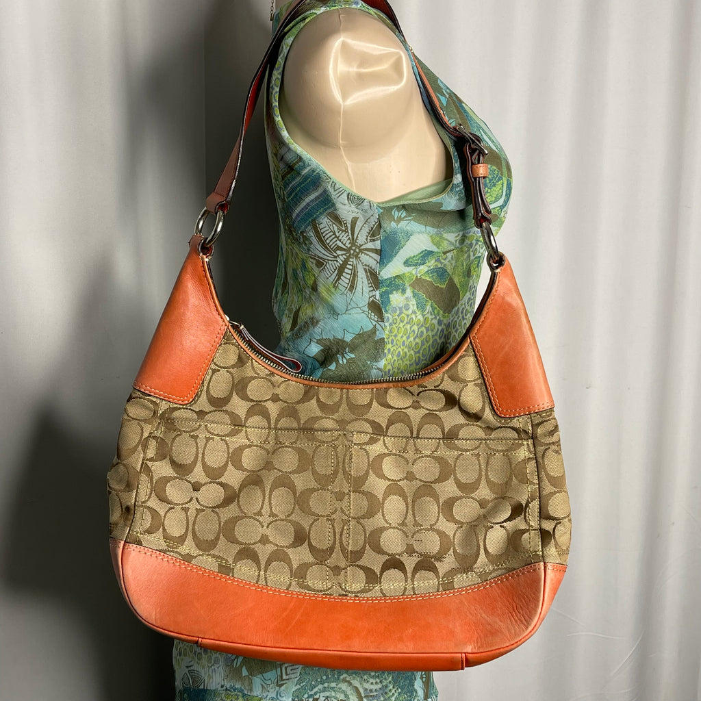Hamptons signature canvas hobo bag