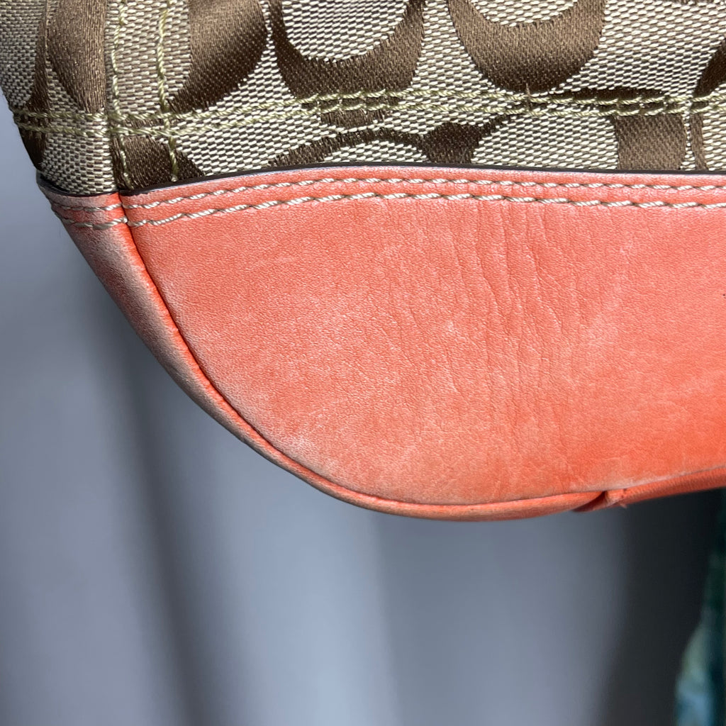 Hamptons signature canvas hobo bag