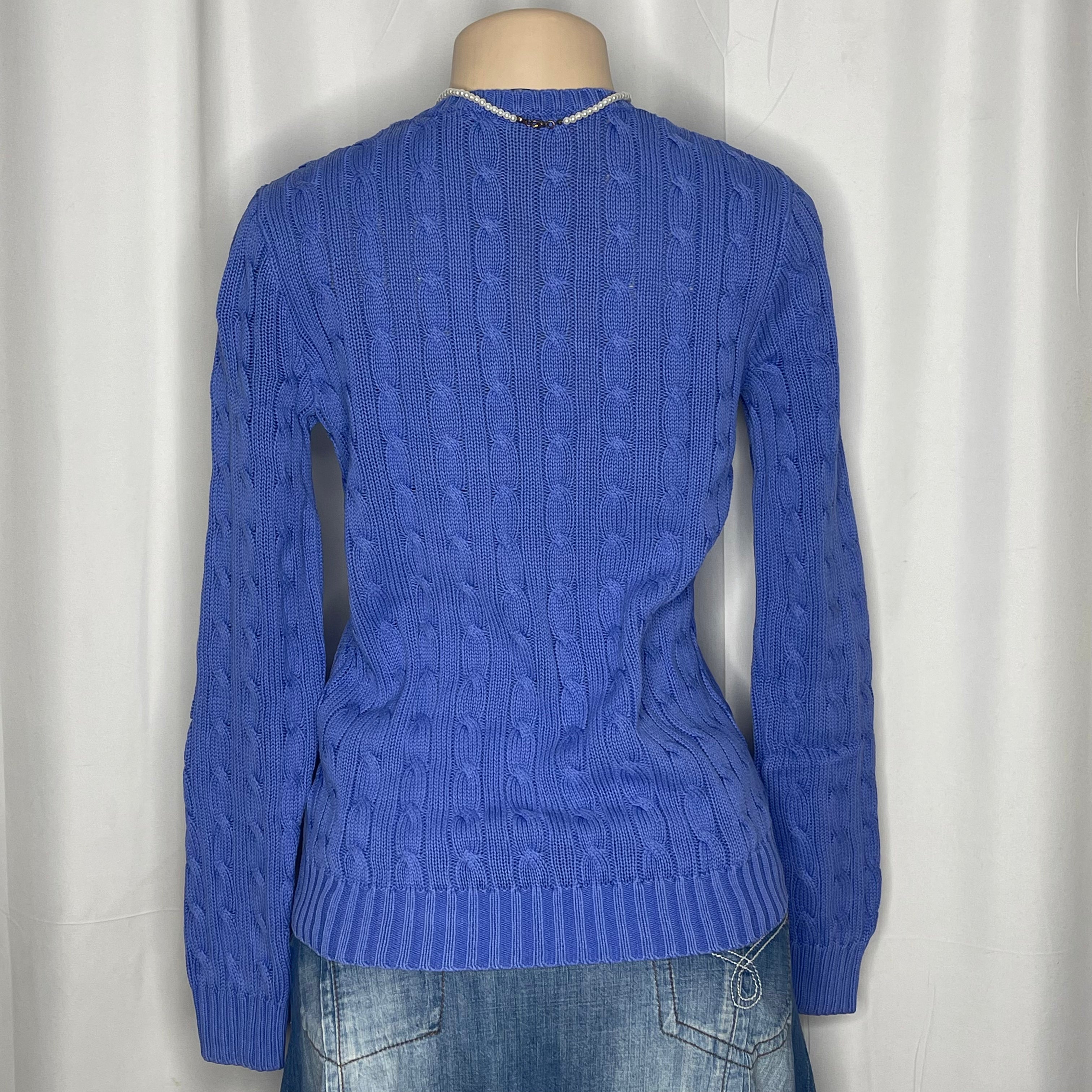 Cable Knit V-Neck Sweater