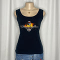 Black Graphic Tank Top