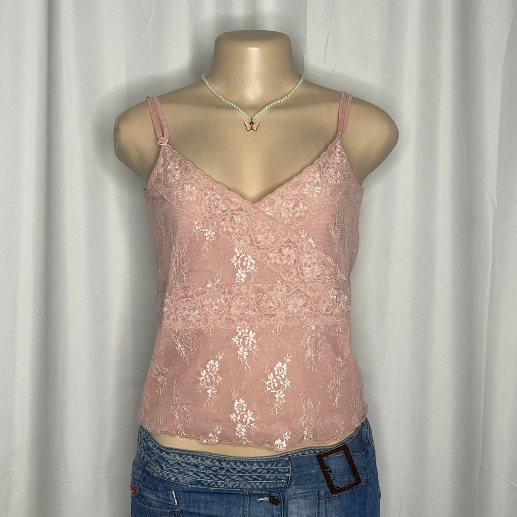 Lace Mesh Cami Top