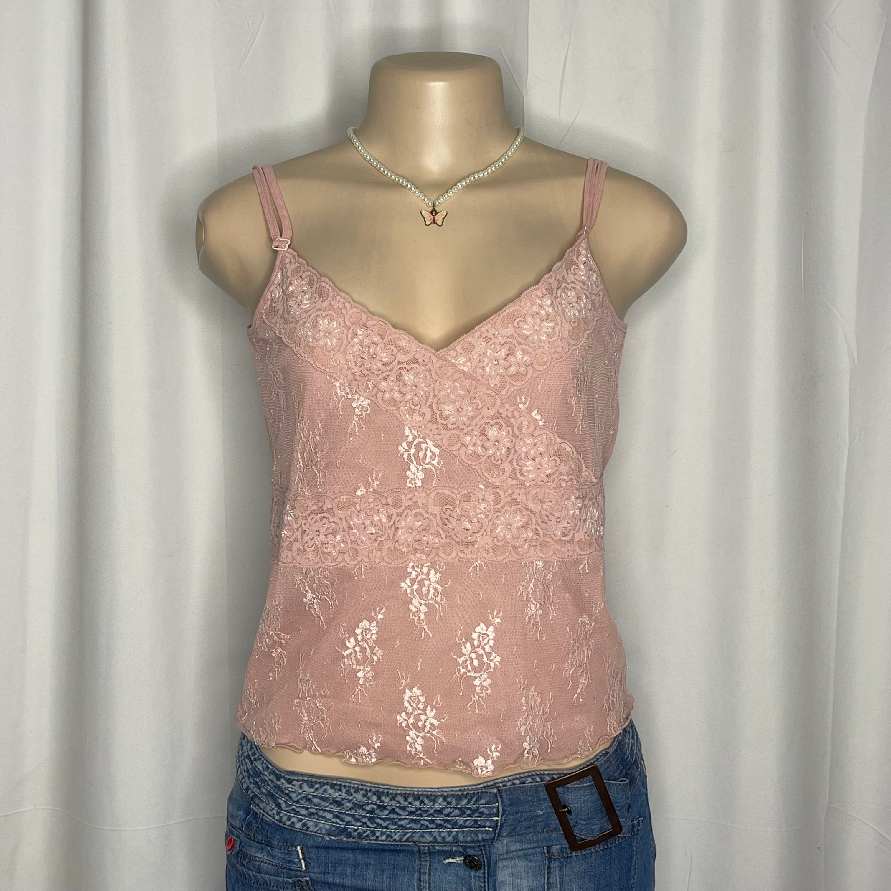 Lace Mesh Cami Top