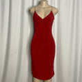 Red Bodycon Midi Dress