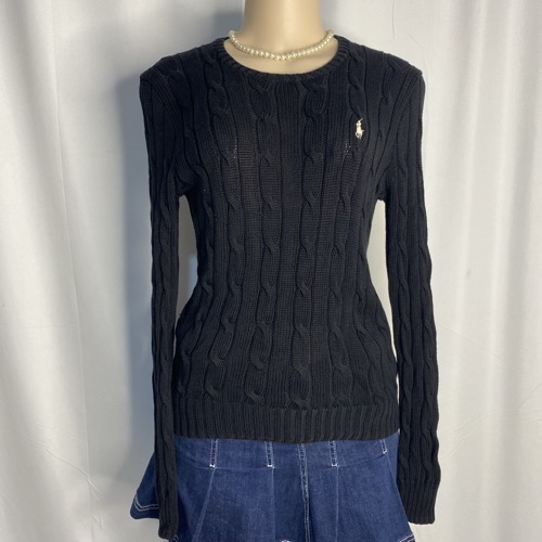 Polo By Ralph Lauren Black Sweater 