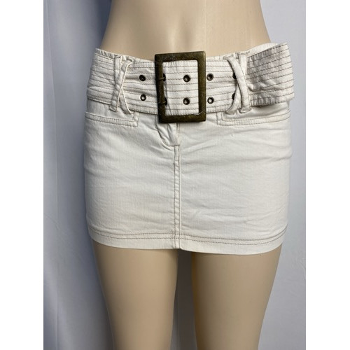 Jennyfer Y2K Buckled Mini Skirt 