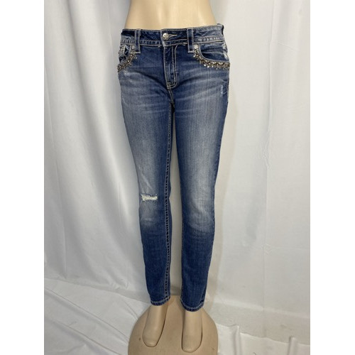 MissMe Mid-Rise Skinny Jeans 