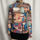 Graphic Pop Art Mesh Top