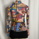 Graphic Pop Art Mesh Top